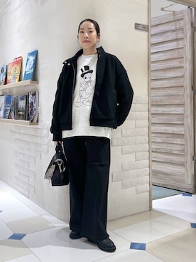 「BARNYARDSTORM（バンヤードストーム）のアイテム（デニムパンツ）」を使った、ＫＡＮＡさん（レディース・156cm）の秋コーディネート