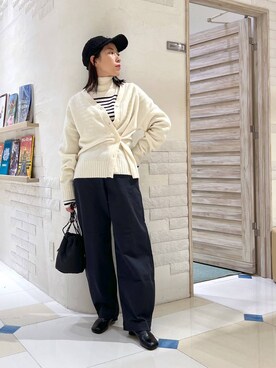 「アイテム（帽子）」を使った、ＫＡＮＡさん（レディース・156cm・30代）の秋コーディネート