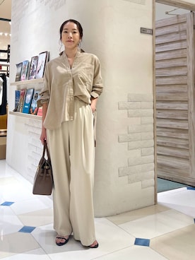 「アイテム（スラックス）」を使った、ＫＡＮＡさん（レディース・156cm・30代）の夏コーディネート