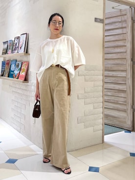 「アイテム（サンダル）」を使った、ＫＡＮＡさん（レディース・156cm・30代）の夏コーディネート