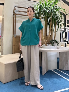 「The Bagmati（ザバグマティ）のアイテム（かごバッグ）」を使った、ＫＡＮＡさん（レディース・156cm）の春コーディネート