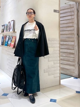 「アイテム（テーラードジャケット）」を使った、ＫＡＮＡさん（レディース・156cm・30代）の秋コーディネート