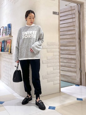 「アイテム（ニット/セーター）」を使った、ＫＡＮＡさん（レディース・156cm・30代）の秋コーディネート