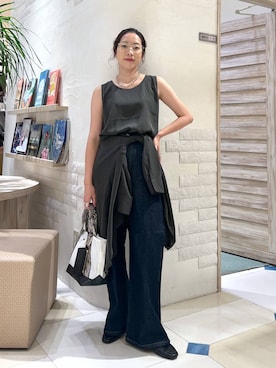 「アイテム（タンクトップ）」を使った、ＫＡＮＡさん（レディース・156cm・30代）の夏コーディネート