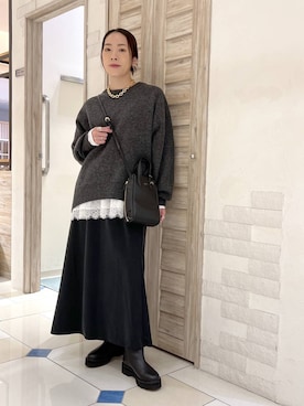 「Beau're（ヴュレ）のアイテム」を使った、ＫＡＮＡさん（レディース・156cm）の冬コーディネート