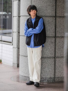 「Uiscel（ユイセル）のアイテム」を使った、akiiiiさん（メンズ・181cm）の春コーディネート