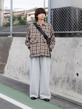 「アイテム（その他アウター）」を使った、akiiiiさん（メンズ・181cm）の秋コーディネート