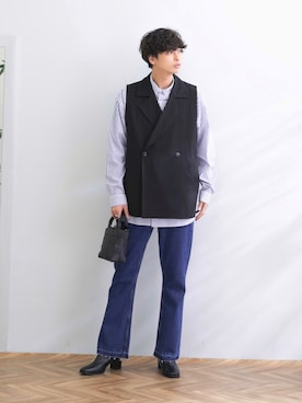 「SENSE OF PLACE by URBAN RESEARCH（センスオブプレイスバイアーバンリサーチ）のアイテム（その他アウター）」を使った、akiiiiさん（メンズ・181cm）の春コーディネート