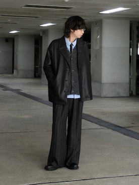 「アイテム（フォーマルスーツ/小物）」を使った、わたべさん（メンズ・181cm）の秋コーディネート