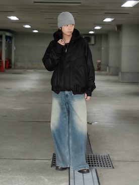 「アイテム（パーカー）」を使った、akiiiiさん（メンズ・181cm）の秋コーディネート