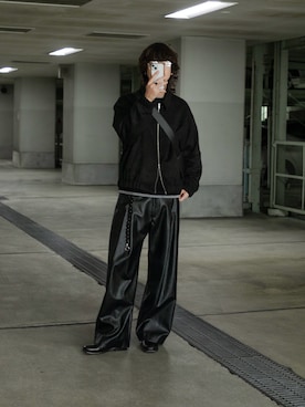 「アイテム（バッグ）」を使った、わたべさん（メンズ・181cm）の冬コーディネート