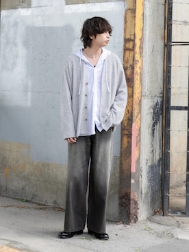 「アイテム（シャツ/ブラウス）」を使った、akiiiiさん（メンズ・181cm）の秋コーディネート
