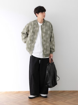 「SENSE OF PLACE by URBAN RESEARCH（センスオブプレイスバイアーバンリサーチ）のアイテム（スタジャン）」を使った、akiiiiさん（メンズ・181cm）の春コーディネート