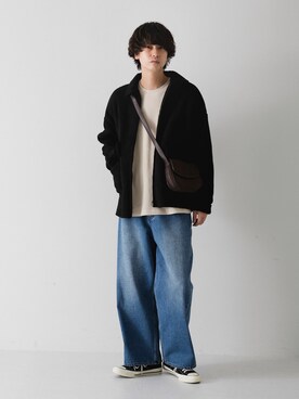 「アイテム（ショルダーバッグ）」を使った、akiiiiさん（メンズ・181cm）の秋コーディネート