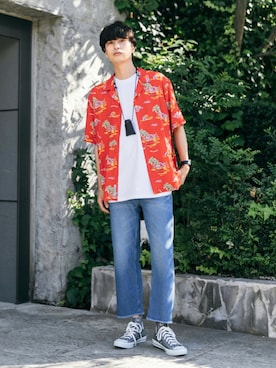 わたべさん（メンズ・181cm）の夏コーディネート