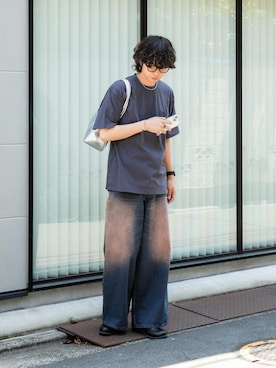 「アイテム（ボストンバッグ）」を使った、akiiiiさん（メンズ・181cm）の夏コーディネート
