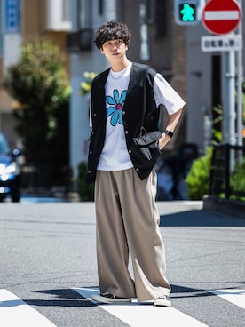 「SENSE OF PLACE by URBAN RESEARCH（センスオブプレイスバイアーバンリサーチ）のアイテム（その他アウター）」を使った、akiiiiさん（メンズ・181cm）の春コーディネート