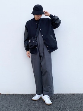「SENSE OF PLACE by URBAN RESEARCH（センスオブプレイスバイアーバンリサーチ）のアイテム（スタジャン）」を使った、akiiiiさん（メンズ・181cm）の秋コーディネート