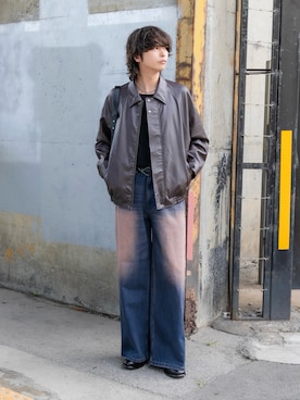「アイテム（ブルゾン）」を使った、akiiiiさん（メンズ・181cm）の秋コーディネート
