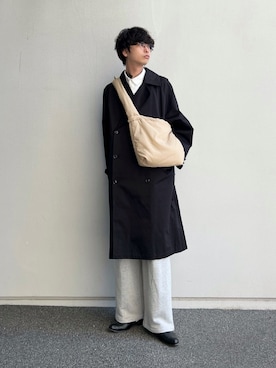 「SENSE OF PLACE by URBAN RESEARCH（センスオブプレイスバイアーバンリサーチ）のアイテム（トレンチコート）」を使った、akiiiiさん（メンズ・181cm）の春コーディネート