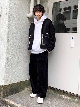 「ムートンジャケット」｜「アイテム（その他アウター）」を使った、akiiiiさん（メンズ・181cm）の秋コーディネート