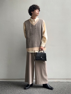 「アイテム（ショルダーバッグ）」を使った、akiiiiさん（メンズ・181cm）の秋コーディネート