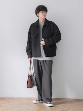 わたべさん(メンズ・181cm)の冬コーディネート