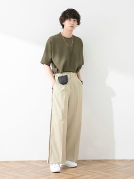 「HEYUMM」｜「アイテム（その他）」を使った、akiiiiさん（メンズ・181cm）の春コーディネート