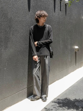 「アイテム（テーラードジャケット）」を使った、akiiiiさん（メンズ・181cm）の夏コーディネート