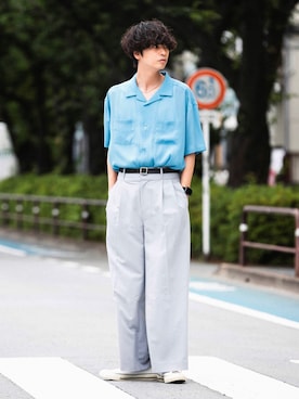 わたべさん(メンズ・181cm)の夏コーディネート