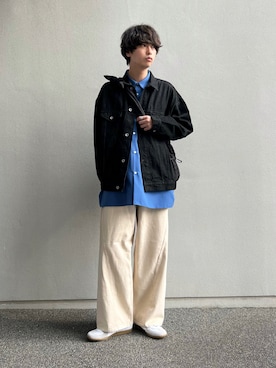 「ほめられ本命コーデ」｜「アイテム（デニムジャケット）」を使った、akiiiiさん（メンズ・181cm）の冬コーディネート