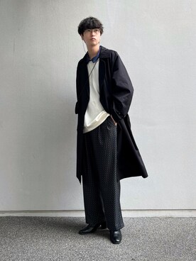 「春服デビュー宣言」｜「アイテム（トレンチコート）」を使った、akiiiiさん（メンズ・181cm）の春コーディネート
