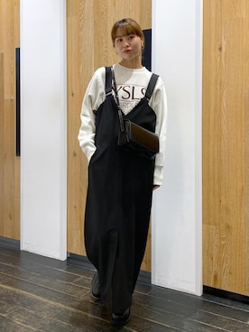 「FEMME」｜「アイテム（スウェット）」を使った、shindoさん（レディース・159cm）の秋コーディネート
