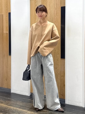 「ADAM ET ROPE'（アダムエロペ）のアイテム（ハンドバッグ）」を使った、shindoさん（レディース・160cm）の秋コーディネート