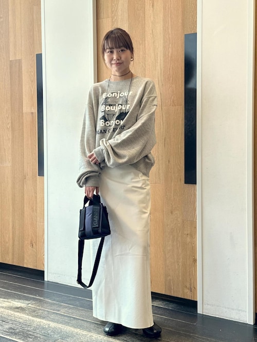 セール】【EMOELLE】バックスリットIラインロングスカート（スカート