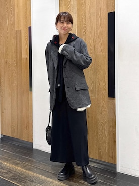 「アイテム（ワンピース/ドレス）」を使った、shindoさん（レディース・160cm・30代）の秋コーディネート