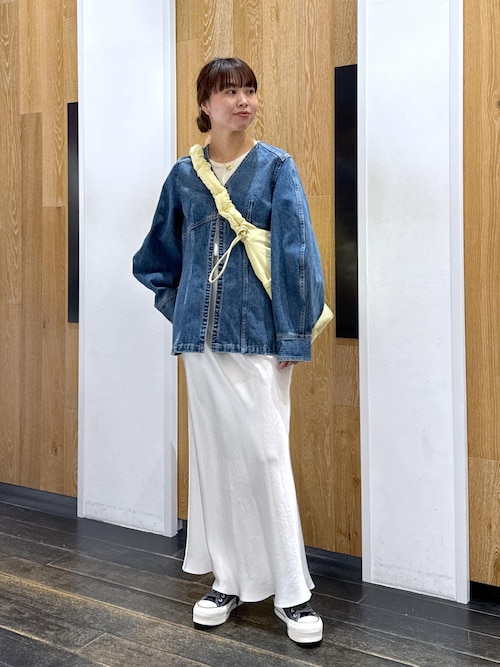 フロントホックデニムブラウス　Gジャン　ヴィンテージ感　アダムエロペ　タグ付き フロントホックデニムブラウス | アダムエロペ(ADAM ET ROPE