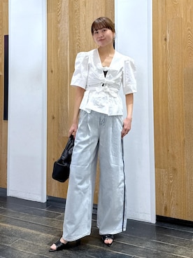 「GANNI」｜shindoさん（レディース・159cm）の春コーディネート
