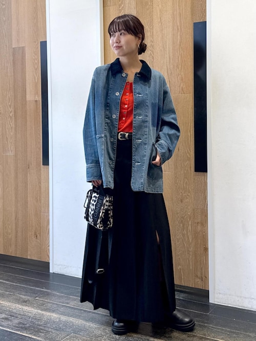 サステナブル】デニム＆カツラギカバーオール（カバーオール）｜ADAM