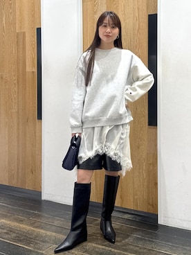 「ADAM ET ROPE'（アダムエロペ）のアイテム（シャツ/ブラウス）」を使った、shindoさん（レディース・160cm）の秋コーディネート