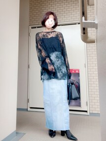 Ameri（アメリ）の「MESH PIPING BOOTS（ブーツ）」 - WEAR