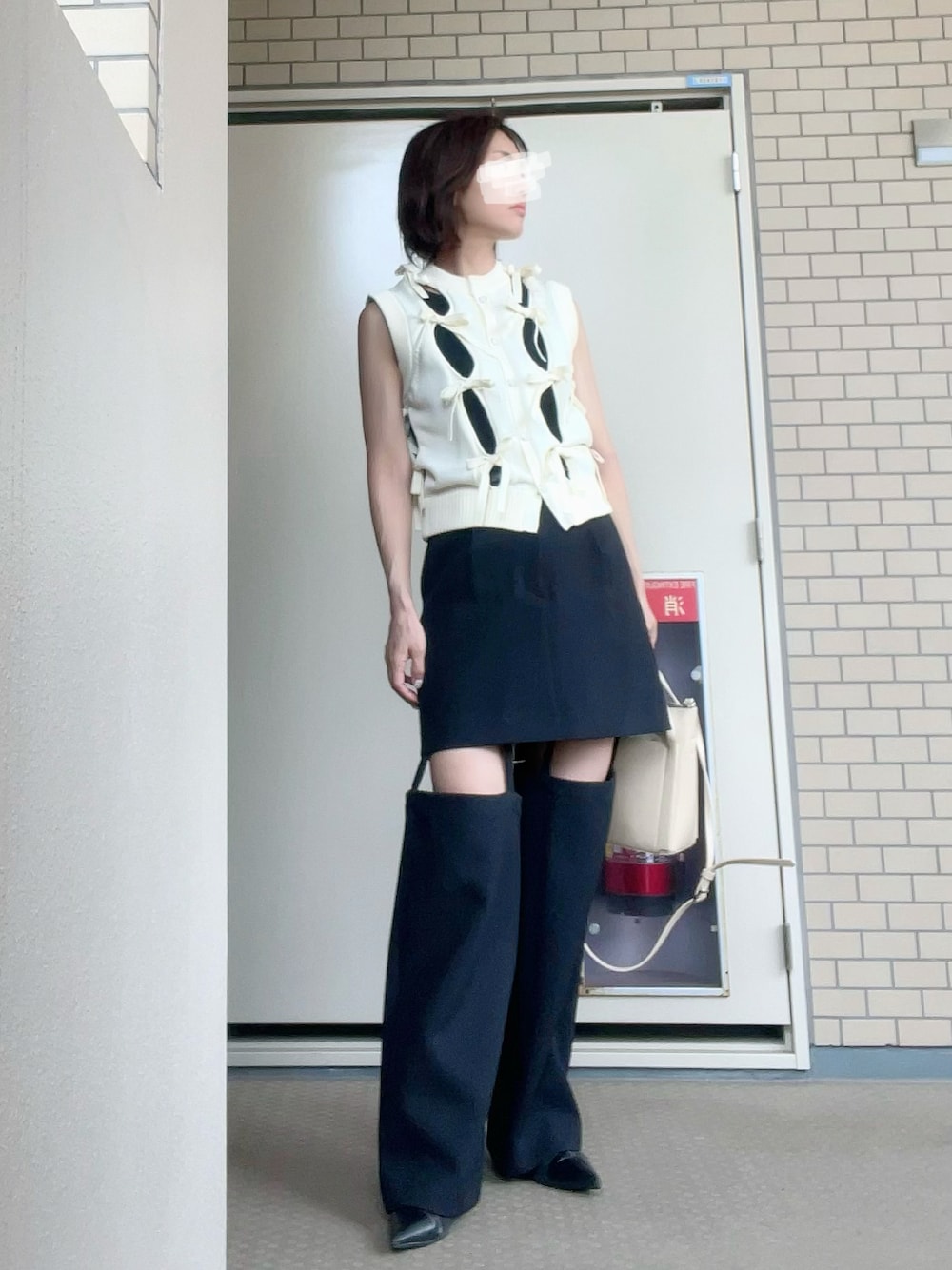 MAISON SPECIAL（メゾンスペシャル）の「リボンホールニットベスト 