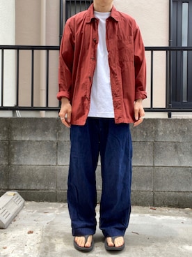 「UNIQLO U」｜takahiroさん（メンズ・163cm）の夏コーディネート