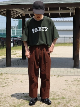 「is-ness（イズネス）のアイテム」を使った、takahiroさん（メンズ・163cm）の春コーディネート