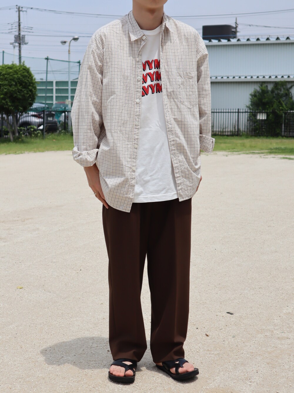 Steven Alan オーガニックコットン チェック リバースシーム シャツ Steven Alan（スティーブンアラン）の「＜Steven Alan