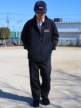 「ennoy」｜「アイテム（帽子）」を使った、takahiroさん（メンズ・163cm）の冬コーディネート