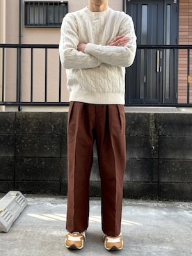 「NEW BALANCE（ニューバランス）の【別注】 ＜New Balance（ニューバランス）＞ RC205 SNK M/スニーカー（スニーカー）」を使った、takahiroさん（メンズ・163cm）の冬コーディネート