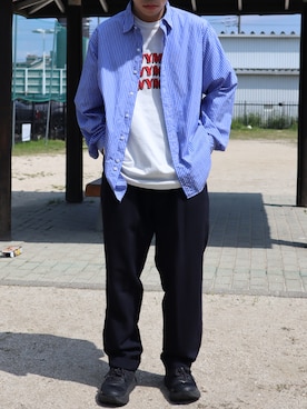 「le（ル）のアイテム」を使った、takahiroさん（メンズ・163cm）の春コーディネート