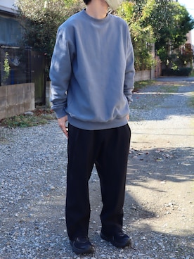 「Steven Alan（スティーブンアラン）のアイテム（スウェット）」を使った、takahiroさん（メンズ・163cm）の秋コーディネート