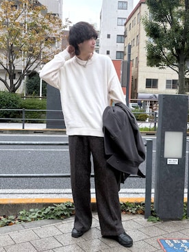 「RAGEBLUE（レイジブルー）のアイテム（トレンチコート）」を使った、あゆむさん（メンズ・179cm）の秋コーディネート